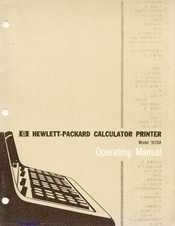 HP 9120A Operating Manual