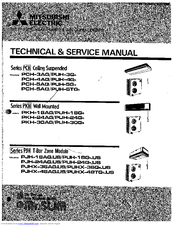 Mitsubishi Electric PCH-4AG/PUH-4G6 Technical & Service Manual