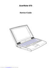 Acer AcerNote 970 Service Manual