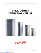 Xero88 CHILLI DIMMER Operating Manual