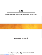 Induction Dynamics ID1.15 Owner's Manual
