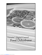 Victorio Food dehydrator Operating Instructions Manual