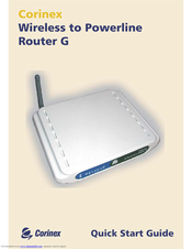 Corinex G Quick Start Manual