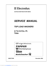 Electrolux 3.0 Cu.Ft Service Manual
