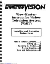 View-Master Interactive Vision Installing And Operating Instructions