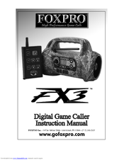Foxpro FX3 Instruction Manual