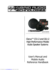 Hybrid Audio Technologies Clarus C51-2 User Manual