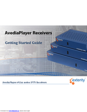 AvediaPlayer r92 series Getting Started Manual