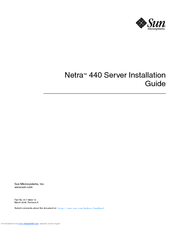 Sun Microsystems Netra 440 Installation Manual