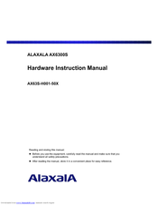 Alaxala AX63S-H001-50X Instruction Manual