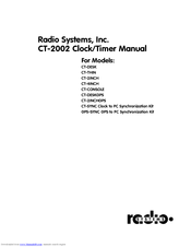 Radio Systems CT-SYNC Clock to PC Synchronization Kit Manual