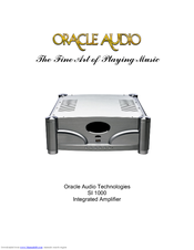 Oracle Audio SI 1000 Owner's Manual