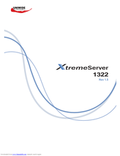 Uniwide Technologies XtremeServer 1322 User Manual