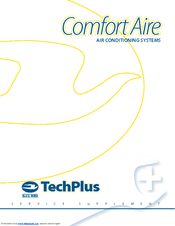 TechPlus ComfortAire Service Supplement Manual