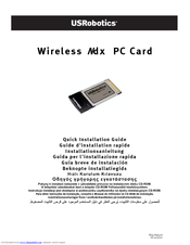 US Robotics Wireless Ndx PC Card Quick Installation Manual