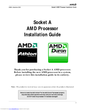 Amd Athlon Installation Manual
