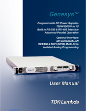 Genesys GEN 1500W SERIES User Manual
