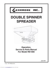 Gearmore RE1000 Operation, Service & Parts Manual