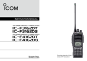 Icom IC-F3162DT Instruction Manual