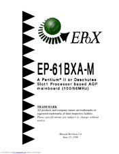 EPOX EP-61BXA-M Manual