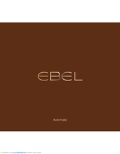 Ebel Automatic Operating Instructions Manual