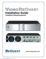 ReQuest Multimedia VideoReQuest Installation Manual