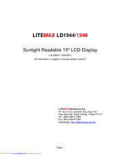 Litemax Electronics LD1544 User Manual