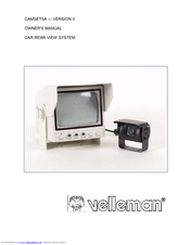 Velleman CAMSET5A Owner's Manual