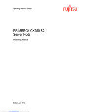 Fujitsu Primergy CX250 S2 Operating Manual