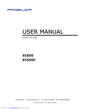Prosilica EC650C User Manual