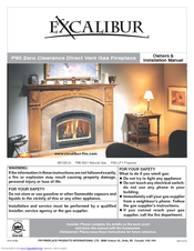 Excalibur P90-LP1 Propane Owners & Installation Manual