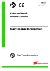 Ingersoll-Rand 1720B series Instructions Manual