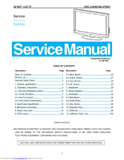 AOC L47H831 Service Manual