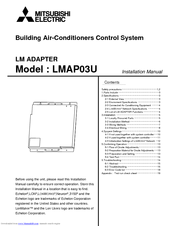 Mitsubishi Electric LMAP03U Installation Manual