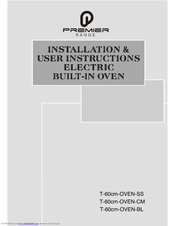 Premier Range T-60cm-OVEN-CM Installation & User's Instructions