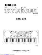 Casio CTK-631 Service Manual