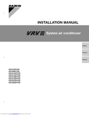 Daikin RXYQ192PYDN Installation Manual
