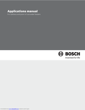 Bosch Powerstream Pro RP17PT Applications Manual