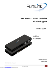 PureLink PT-MA-HD44 User Manual