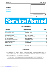 AOC L19AS73 Service Manual