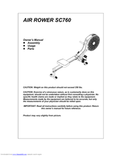 Helisports AIR ROWER SC760 Owner's Manual