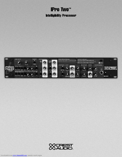 Crest Audio IPRO TWO Manual