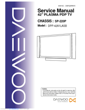 Daewoo DPP-42A1LASB Service Manual