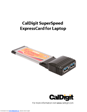 CalDigit SuperSpeed User Manual