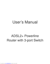 Repotec ADSL2+ Powerline Router User Manual