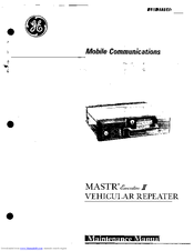 GE MASTR Executive II Maintenance Manual