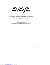 Avaya RS9 Installation And Operator's Manual