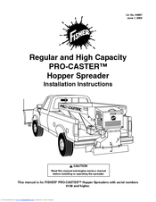 Fisher PRO-CASTER Installation Instructions Manual