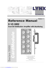 Lynx D VD 5002 Reference Manual