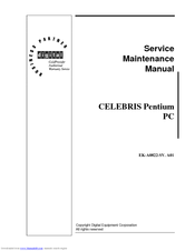 Digital Equipment CELEBRIS 5100FP Service Maintenance Manual